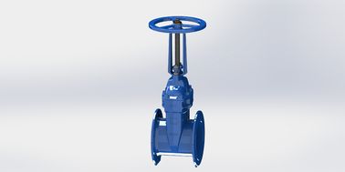 Korrozyona dayanıklı yumuşak mühürleme flens türü el / elektrikli işletimli su kapısı valfi