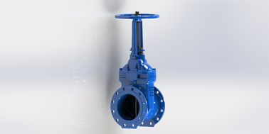 Korrozyona dayanıklı yumuşak mühürleme flens türü el / elektrikli işletimli su kapısı valfi