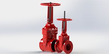 Flanged / Grooved Type UL FM Gate Valve El tekerleği işleyişi