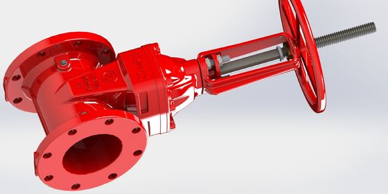 2-12 inç boyutlarda yangın söndürme sistemleri için EPDM mühürlü ve füzyon bağlı epoksi kaplama ile UL FM kapı valfi