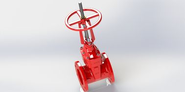Kırmızı Epoxy Kapalı Ul Fm Kapı Valfi Uzun Süren Performans