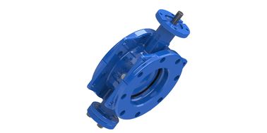 Kauçuk Koltuk Flanged Çift Eksantrik Kelebek Valf Karbon Çelik Temel Mümkün
