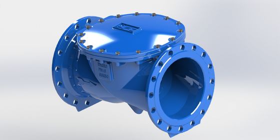 EN12266 Endüstriyel sıvı kontrolü için flens bağlantısı türü ve EPDM mühürleme malzemesi ile Swing Flex kontrol valfi