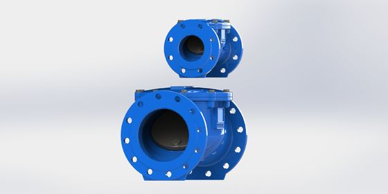 DN50-700 Su boru hattı akış kontrolü için EPDM mühürleyici malzeme ve flange PN16 uç bağlantısı olan Swing Flex kontrol valfi