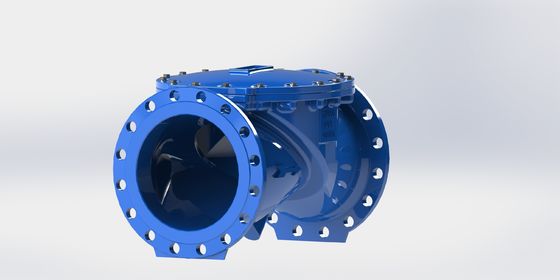 DN50-700 Su boru hattı akış kontrolü için EPDM mühürleyici malzeme ve flange PN16 uç bağlantısı olan Swing Flex kontrol valfi