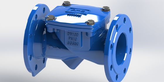 ISO sertifikalı EPDM mühürlü ve boru hattı sistemleri için PN10 basınç derecesi olan Swing Flex kontrol valfi