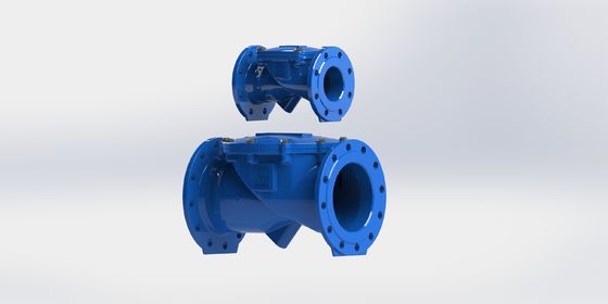 Su uygulamaları için PN16 basınç derecesi ductile demir gövde ve EPDM mühürlü swing flex kontrol valfi