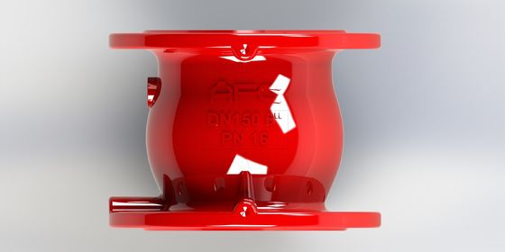 Hızlı Kapanma ve Verimli Akış Kontrolü İçin Flanş Bağlantılı Sünek Dökme Demir Geri Akış Ventili