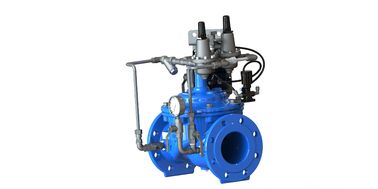 Mavi RAL 5005 NSF61 SS304 iç parçaları ve EPDM gövde koltuğu ile su kontrol valfi