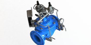 Mavi RAL 5005 NSF61 SS304 iç parçaları ve EPDM gövde koltuğu ile su kontrol valfi