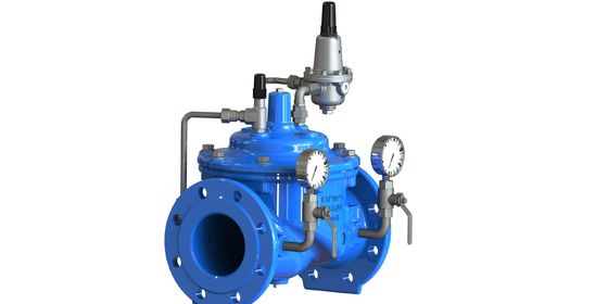 A200 EPOKSİ Kaplamalı Su Basınç Düşürücü Vana, SS304 Yatak ve Naylon Takviyeli, EPDM Diyaframlı
