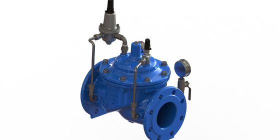 A200 EPOKSİ Kaplamalı Su Basınç Düşürücü Vana, SS304 Yatak ve Naylon Takviyeli, EPDM Diyaframlı