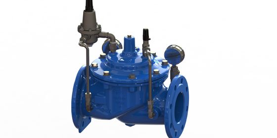A200 EPOKSİ Kaplamalı Su Basınç Düşürücü Vana, SS304 Yatak ve Naylon Takviyeli, EPDM Diyaframlı