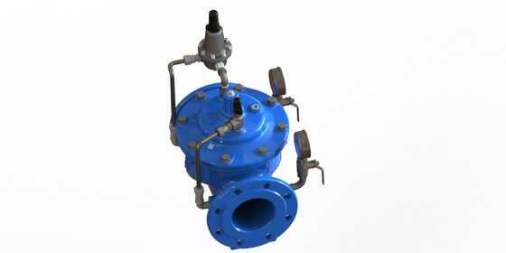 Naylon Takviyeli EPDM Diyaframlı Su Basınç Düşürücü Vana, GGG50 Malzeme ve SS304 Oturma Yeri