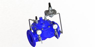 Mavi Ral5005 EPDM Kapalı A400 Akış Kontrol Valfi SS304 Pilot