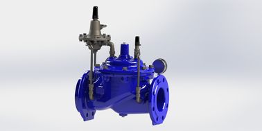 Mavi Ral5005 EPDM Kapalı A400 Akış Kontrol Valfi SS304 Pilot