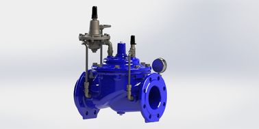 Manual Blue Ral5005 Akış Kontrol Valvu A400 Modeli Düktil Demir Boru için Paslanmaz Çelik