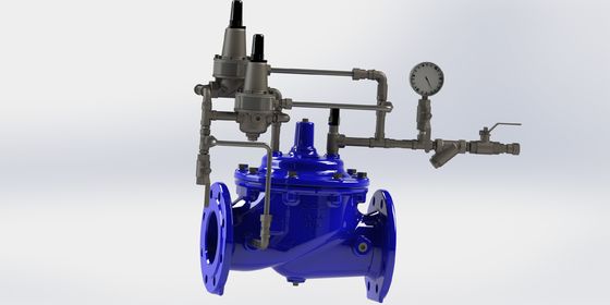 PN25 Flanş Sonu Bağlantısı ve EPDM Diyaframlı Naylon Güçlendirme ile Fırtına Öncesi Valf