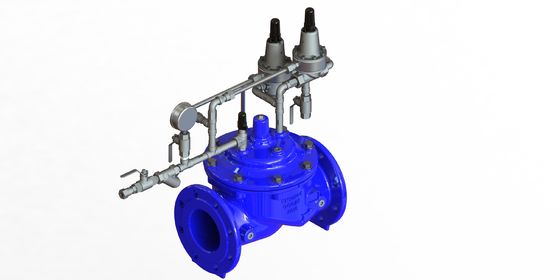 Dayanıklı RAL5005 bitiş ve Nylon Güçlendirme Diyaframı ile Gelgit Önleme Valfı EN1074-5 Standartına Uyumlu