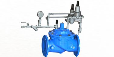 Flanş Sonu Tam Basınç Dalgalanmasını Önleyen Kontrol Valfi Dinamik EPDM PN10-25 Mavi EN1074-5