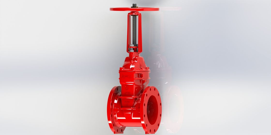 Flanged / Grooved Type UL FM Gate Valve El tekerleği işleyişi