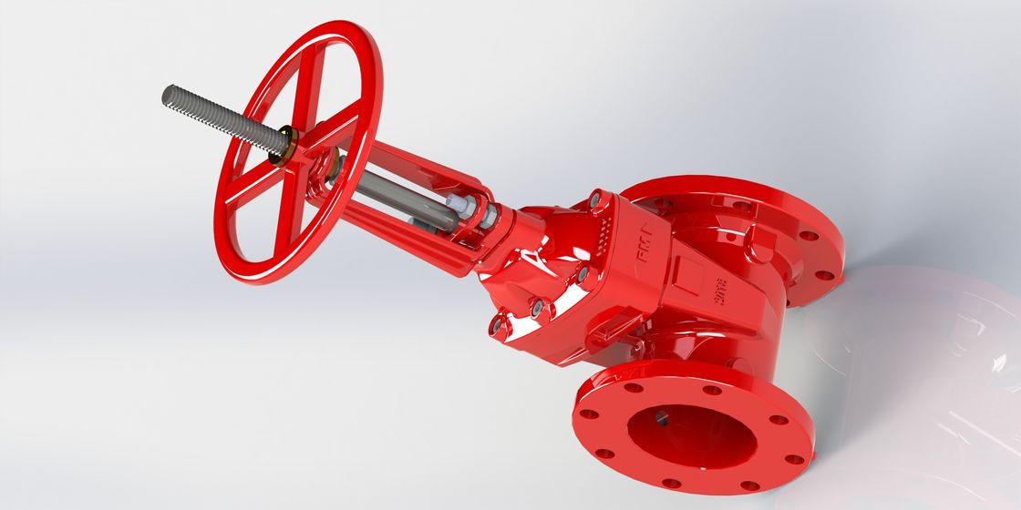 NRS Rising Stem Gate Valve Less Operasyon Torgue / Abrasion Resistance avantajı ile