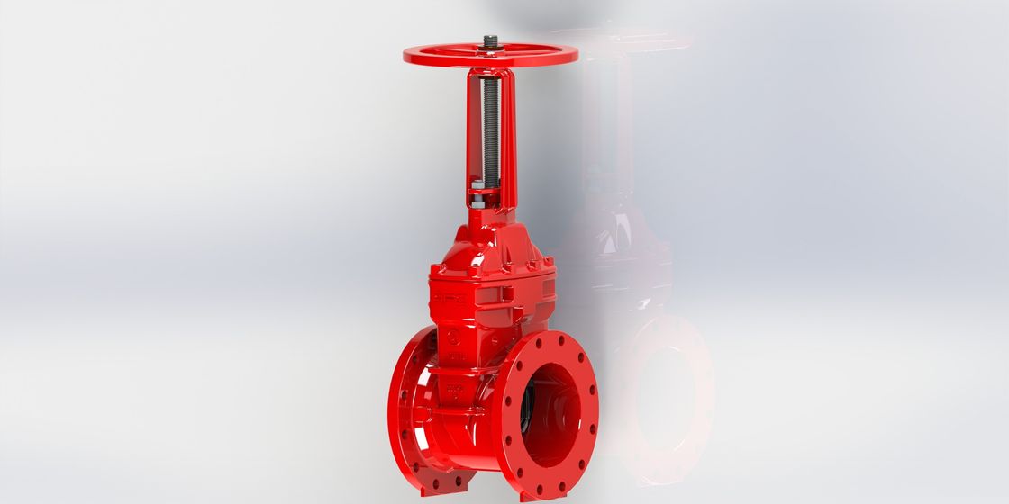 Ductile Iron UL FM Flanged Gate Valve Resiient Seated For Fire Protection Service (Ateş Koruma Servisi İçin)