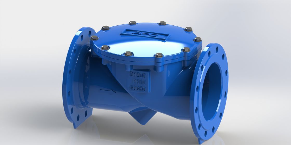 DN50-700 Salınımlı Esnek Çek Vana, PN10 Flanş Bağlantılı ve Endüstriyel Akışkan Sistemleri İçin EPDM Contalı