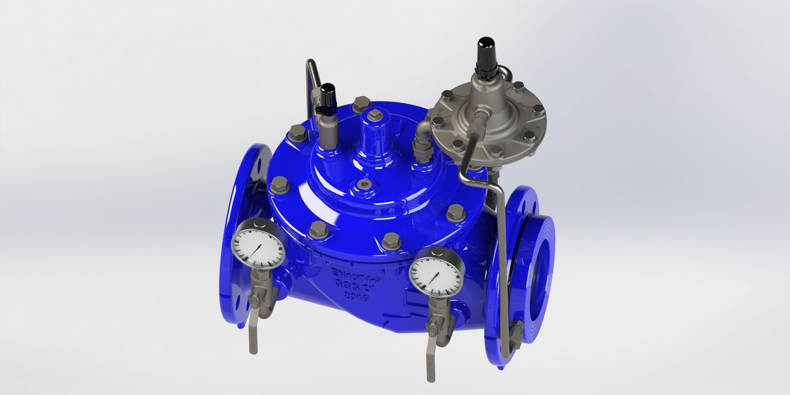 Paslanmaz Çelik Pilot Akış Kontrol Valfı EPDM Mühürlü El Çalıştırma ile 0-80°F sıcaklık aralığı için PN10/16/25