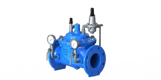 EN1092-2 Flanş Standart Su Basıncını Düşüren Valf Epoksi Kaplı Vücut ve SS304 Koltuğu