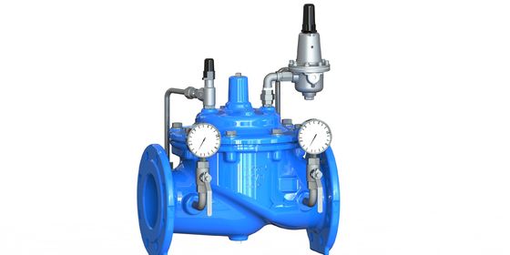 A200 EPOKSİ Kaplamalı Su Basınç Düşürücü Vana, SS304 Yatak ve Naylon Takviyeli, EPDM Diyaframlı